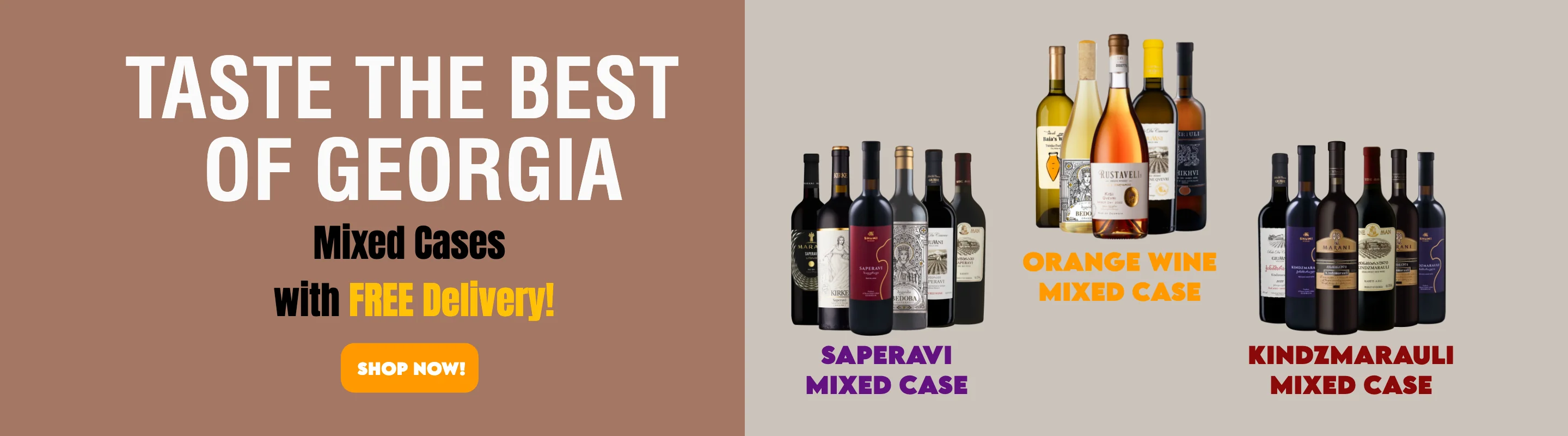 Authentic Georgian Wines, Delivered Fast